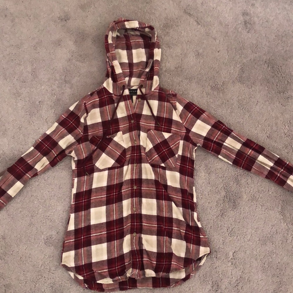 Flannel hoodie
